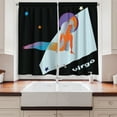 thumbnail image 2 of Ambesonne Zodiac Virgo Kitchen Curtains, Astrology Style Woman, 55"x39", Multicolor, 2 of 3