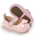thumbnail image 7 of Yoyauz Baby Girl Mary Jane Shoes Anti Slip Rubber Sole Ballet Slippers Princess Dress Wedding Shoes Newborn Kids Shoes Toddler Shoes（0-12 Month）, 7 of 7
