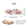 thumbnail image 5 of 4 Pack Luxury Glitter Sparkly Jeweled Gems Korean Decorative Crystal Rhinestone Flower Strong Metal French Barrettes Snap Alligator Hair Clips Headpieces Accessories for Women Girls, 5 of 7