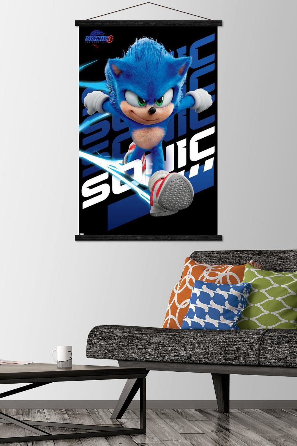 Sonic The Hedgehog 3 - Sonic Wall Poster, 22.375" x 34"
