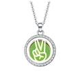 thumbnail image 2 of Agiferg Silver Hollow Alloy Aromatherapy Essential Oil Diffuser Necklace Box Pendant, 2 of 5