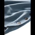 thumbnail image 4 of Suéter Sin Mangas de Cuello Redondo para Mujer, Jersey de Punto Acanalado, Chaleco Azul L, 4 of 9