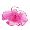 thumbnail image 3 of LEKODE Party Hats Hair Feathers Clip in Tea Party Hats for Women Feather Headpiece Tea Hats Tea Hats for Women Tea Hats for Women 2025 Hot Pink One Size, 3 of 8