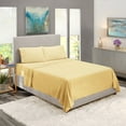thumbnail image 5 of Clara Clark Twin Size Bed Sheets Set - Deep Pocket 3 Piece - 1800 Hotel Luxury Soft Double Brushed Microfiber, Vanilla Yellow, 5 of 7