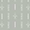 thumbnail image 2 of 3S Brother's Kitchen Valance BOHO Printed Set of 3 Hanging Rod Pocket & Back Tab Window Décor Valances Tiers Café Curtains -Made in Turkey 0037( Grey 50"x14" Valance - 2 Tiers 24"x36"), 2 of 4