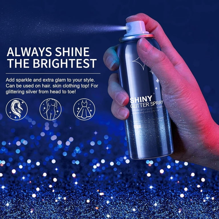 Body Glitter Spray for Hair and Body, Hairspray for Clothes, Long-Lasting  Body Shimmer Spray Suitable for Stage, Festival Rave and Makeup Prom 2.11  Fl Oz - Walmart.com