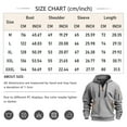 thumbnail image 3 of Men's Letter Graphic Print Hoodie with Zipper Arm Pocket, EVERYONE YOU MEET IS FIGHTING A BATTLE YOU KNOW NOTHING ABOUT Fleece Cardigan, Oversized Casual Pullover,Black,3XL, 3 of 4