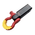 thumbnail image 2 of 13000 Lbs 2 Inch Shackle Hitch Receiver Aluminum Alloy Solid Trailer Arm Ball Hook Hook Fast Off-road Vehicle Modified Rear Bar Motorboat Traction Connector ,Corrosion Resistance, 2 of 7