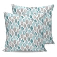 thumbnail image 7 of Outdoor Throw Pillow Cover Abstract Teal Green Grey Leaves Waterproof Cushion Covers 2 Pack Botanical Foliage on White Pillow Cases Home Decoration for Patio Garden Couch Sofa, 7 of 7