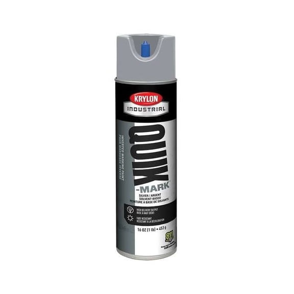 Inverted Marking Paint, 15 oz., Silver, Solvent -Based A03640007