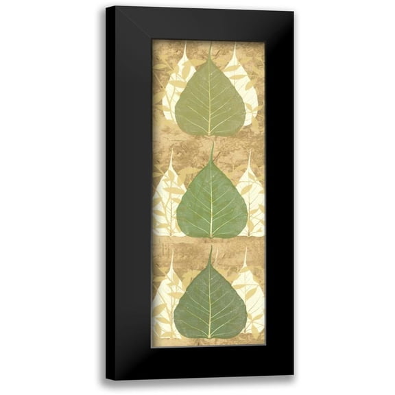 DAmico, Angela 7x14 Black Modern Framed Museum Art Print Titled - Tree Leaves 1