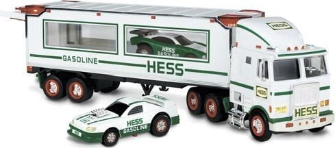 hess toy truck and racer