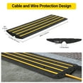 thumbnail image 4 of Rubber Curb Ramps, 11000 Lbs Capacity Heavy Duty Driveway Threshold Ramps with 2.4" Rise, Includes 4 Expansion Screws, Ideal for Wheelchairs, Scooters, Motorcycles, Cars, Trucks, 4 of 13