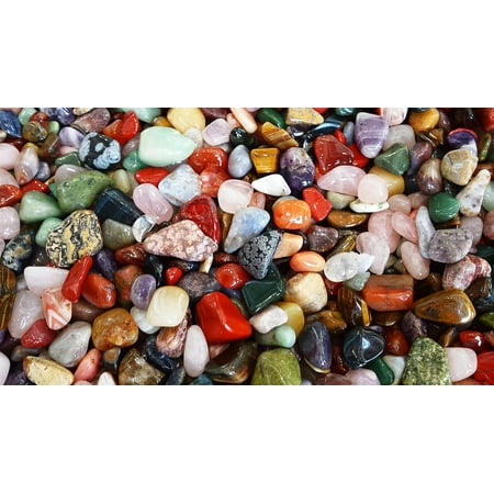 Canvas Print Color Colorful Deco Stones Gems Stretched Canvas 10 x 14