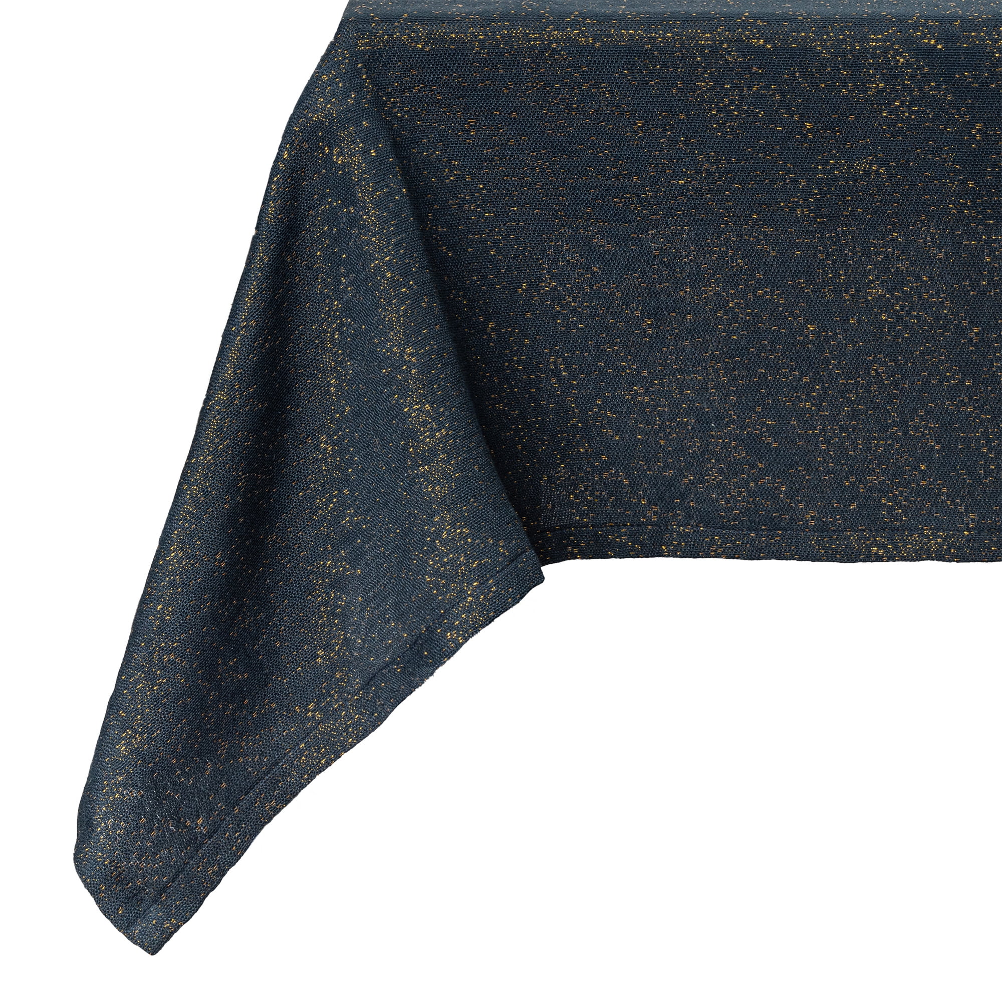 Thyme & Table 84" Rectangle Tablecloth, Navy and Gold Celestial