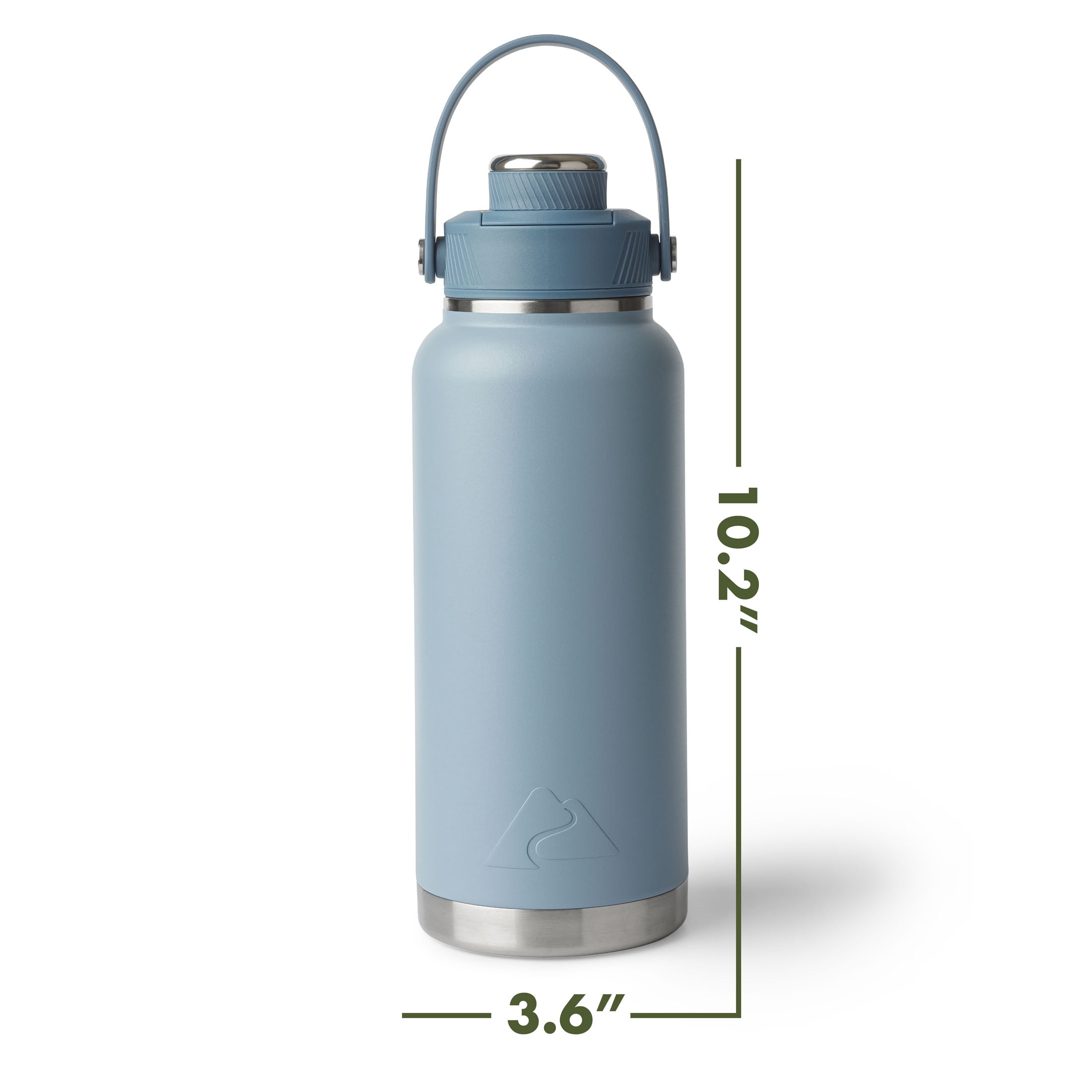Ozark Trail 32 oz Stainless Steel Insulated Chug Water Bottle, Light Blue