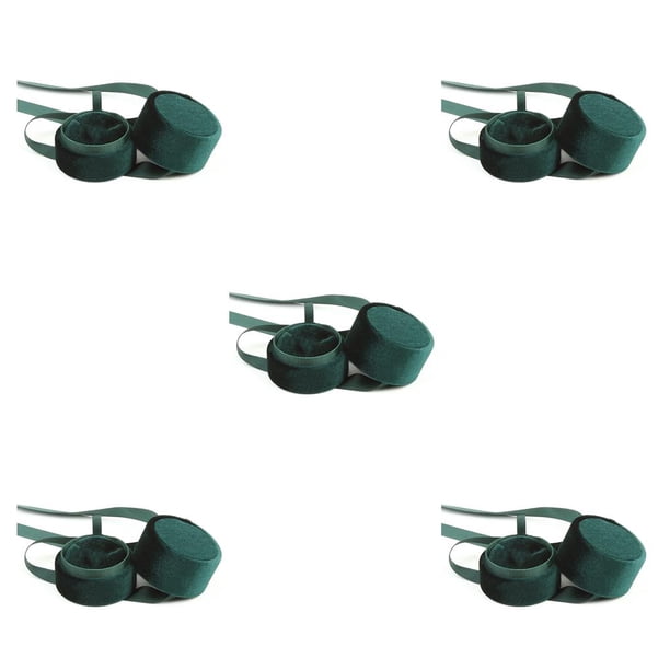Caja de anillo Compromiso Jumpingount Organizador Joyería Caja Colgante Verde