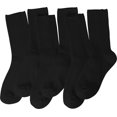thumbnail image 2 of Calf Socks for Women - Thin Solid Cotton Crew Socks - Casual Cute Above Ankle Sock 6pairs, 2 of 6