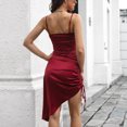 thumbnail image 3 of Puntoco Vestidos Mujer Verano Mujer Moda Casual V-Cuello Colores Sólidos Sin Mangas Cordón Tirantes Vestidos, 3 of 3