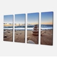 thumbnail image 2 of Design Art - Stones Balance on Sandy Beach, 2 of 3
