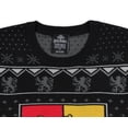 thumbnail image 5 of Harry Potter Men's House Crests Ugly Christmas Sweater - Gryffindor, Slytherin, Ravenclaw, Hufflepuff  Available, 5 of 7