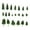 Green, variant on Vosarea 22Pcs Model Trees for Diorama Mini Tree Set Green Plastic Landscape Modeling House Decor