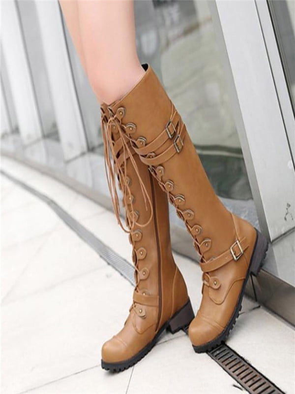 vintage style combat boots