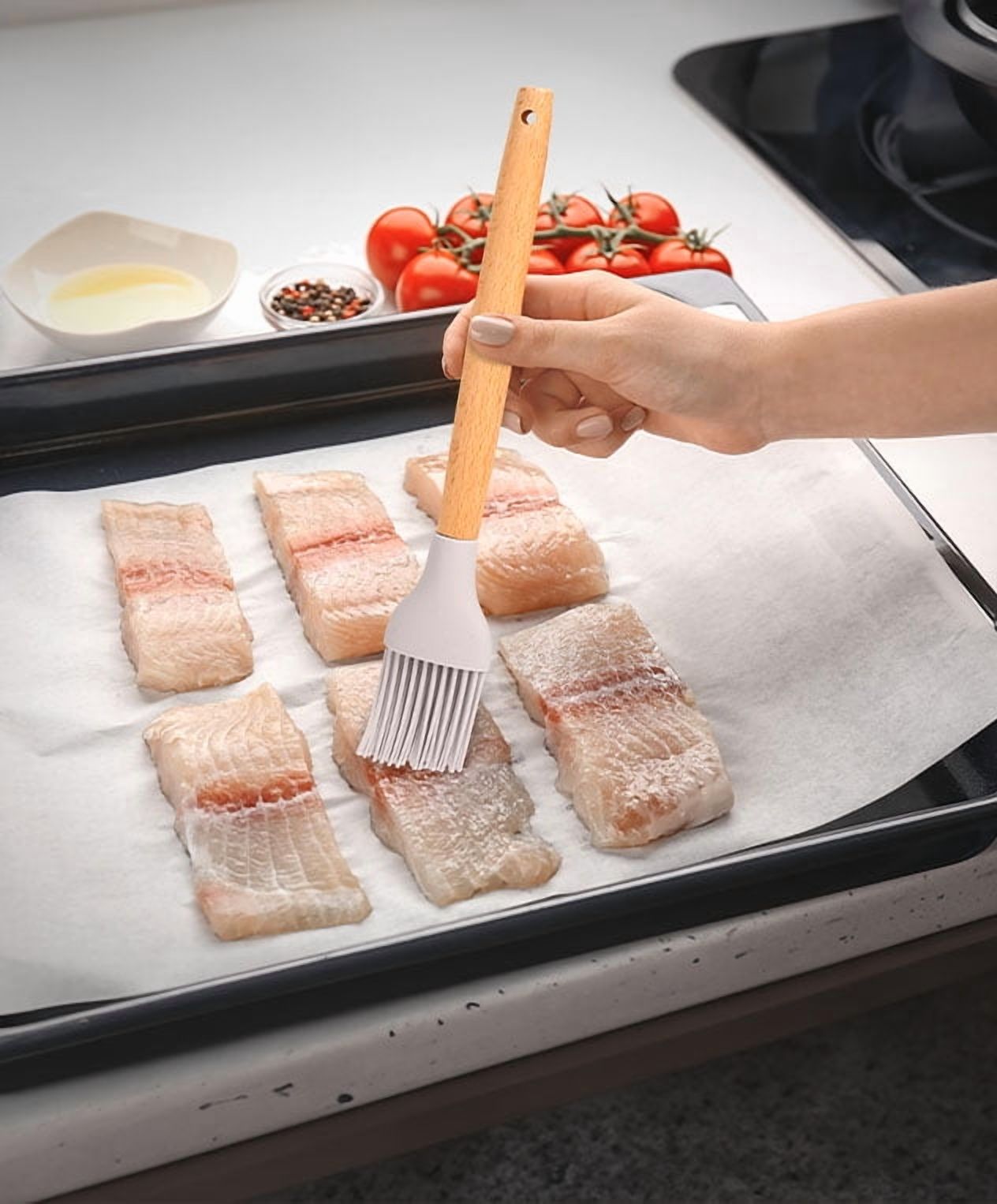 Mainstays 14-Piece Silicone and Bamboo Cooking Utensil Set photo 4