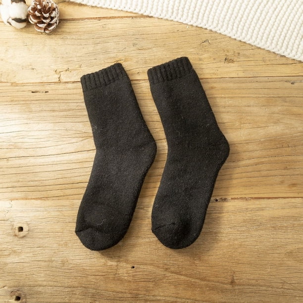 Calcetines de lana gruesa de color sólido de otoño e invierno para hombres y mujeres en los calcetines de tubo calcetines acolchados cálidos calcetines calcetines de toalla