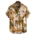 thumbnail image 4 of Viikei Mens T-shirts Under $10 Clearance Short Sleeve Shirts Hawaiian Beach Printed Button down Summer Tops, 4 of 9