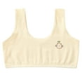 thumbnail image 5 of 3PC Tween Girls Training Bra Cotton T-Shirt Bra Comfort No-Padded Wireless Comfort Sleeping Bralette, Multi-Pack, L, 5 of 7