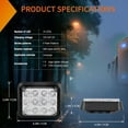 thumbnail image 2 of Nilight 12LED Magnetic Wireless Trailer Lights 2PCS Rechargeable Portable Hazard Beacon Warning Light Blue Light for Trucks Trailers Vehicles Cars Bus Surface Mount, 2 of 7