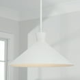 thumbnail image 5 of 1 Light Pendant In Contemporary Style-9 Inches Tall And 17.75 Inches Wide-Textured White Finish    -Traditional Installation Capital Lighting, 5 of 7