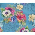 thumbnail image 4 of oneOone Cotton Flex Medium Blue Fabric Flower Artistic Dress Material Fabric Print Fabric By The Yard 40 Inch Wide, 4 of 4