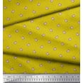 thumbnail image 2 of Soimoi Tissu en Coton Cambric Feuilles & Roses Imprimé Floral 1 Yard 56 Pouces de Large, 2 of 3