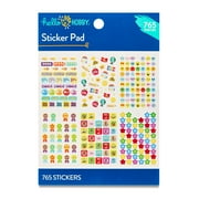 Hello Hobby Multicolor Teacher Reward Sticker Pad, School Icons, 765 Count