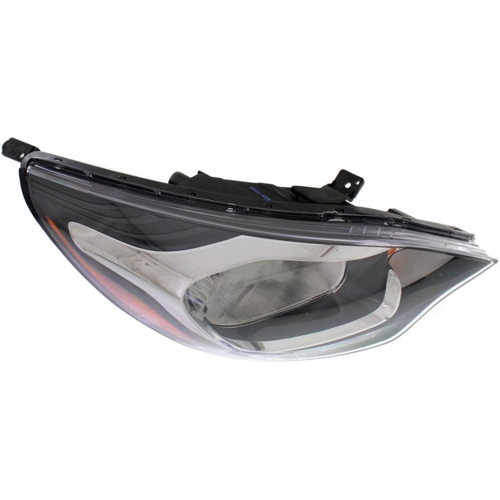 For Kia Rio Headlight Assembly 2012 13 14 15 16 2017 Pair Driver and Passenger Side Black Housing w/Bulbs CAPA Certified For KI2502159