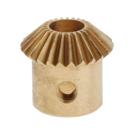 

0.5Modulus 25 Bore 3-5mm Umbrella Brass Bevel Gear - as described 5mm Hole