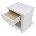 thumbnail image 6 of FOA Beyna 2pc White Wood Bedroom Set with Sliding Door Storage-Twin+Nightstand, 6 of 9