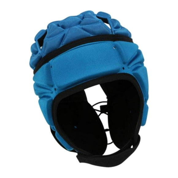 Rugby Headguard Protector Guard Wrestling Helmet Sponge Padded Sports Soccer Goalkeeper Lacrosse Head Gear Protective Blue