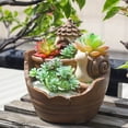 thumbnail image 4 of POINTERTECK Resin Creative Flower Pot With High-Quality Resin Material & Durable And Sturdy For Patio Balcony Porch Or Fence Planters Assemble, 4 of 6