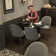 thumbnail image 2 of Homy Casa Desk Chairs Set of 2, Upholstered Home Office Reception Guest Chairs, Gray, 2 of 10