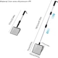 thumbnail image 3 of Extendable Metal Cat Litter Scoop, Long Handle Litter Sifting Shovel, 21"-39.5" No Bending Back Cat Scooper for Litter Box Heavy Duty Pet Poop Shovel Chicken Poop Scooper, 3 of 7
