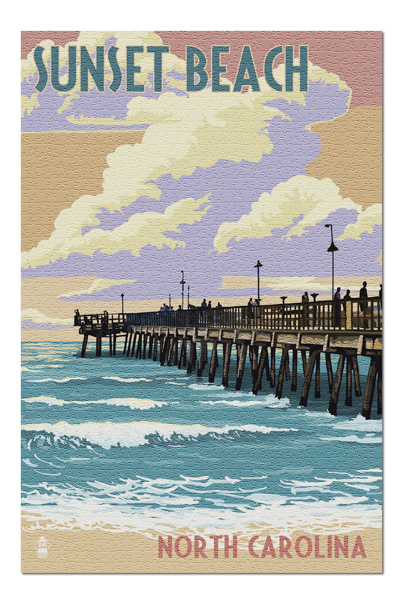 Calabash, North Carolina Sunset Beach Pier Scene