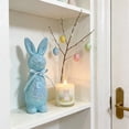 thumbnail image 4 of Adornos de Pascua, regalos de Pascua, adornos de conejito de Pascua con lentejuelas brillantes, decoración para el hogar, jardinería, escaparate, adorno de conejito de espuma, 4 of 6