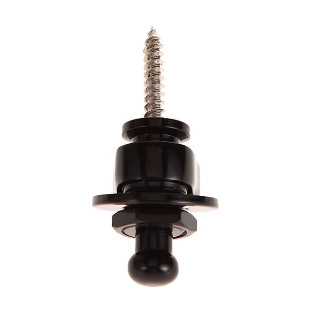 Maoww 2PCS Skidproof Strap Lock for Electric Guitar Bass Black