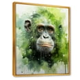 thumbnail image 2 of Designart "Lush Greenery Depicting Orangutans" Orangutan Floater Framed Canvas Wall Art, 2 of 5