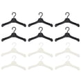 thumbnail image 3 of FOLOYORI 60Pcs Mini Clothes Hangers for Clothes Display in Kindergarten and School 5.5X3X0.1in, 3 of 8