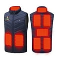thumbnail image 3 of Qetyuw Women's Heated Puffer Vest Sleeveless 3 Levels 8 Zones Electric Heating Vests Christmas Graphic Heat Down Coat No Battery, 3 of 9