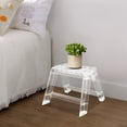 thumbnail image 5 of Portable Step Ladder, Step Stool for Adults, Clear Stool for Indoor Outdoor Library Kitchen (15.4*15.35*11.6in), 5 of 9
